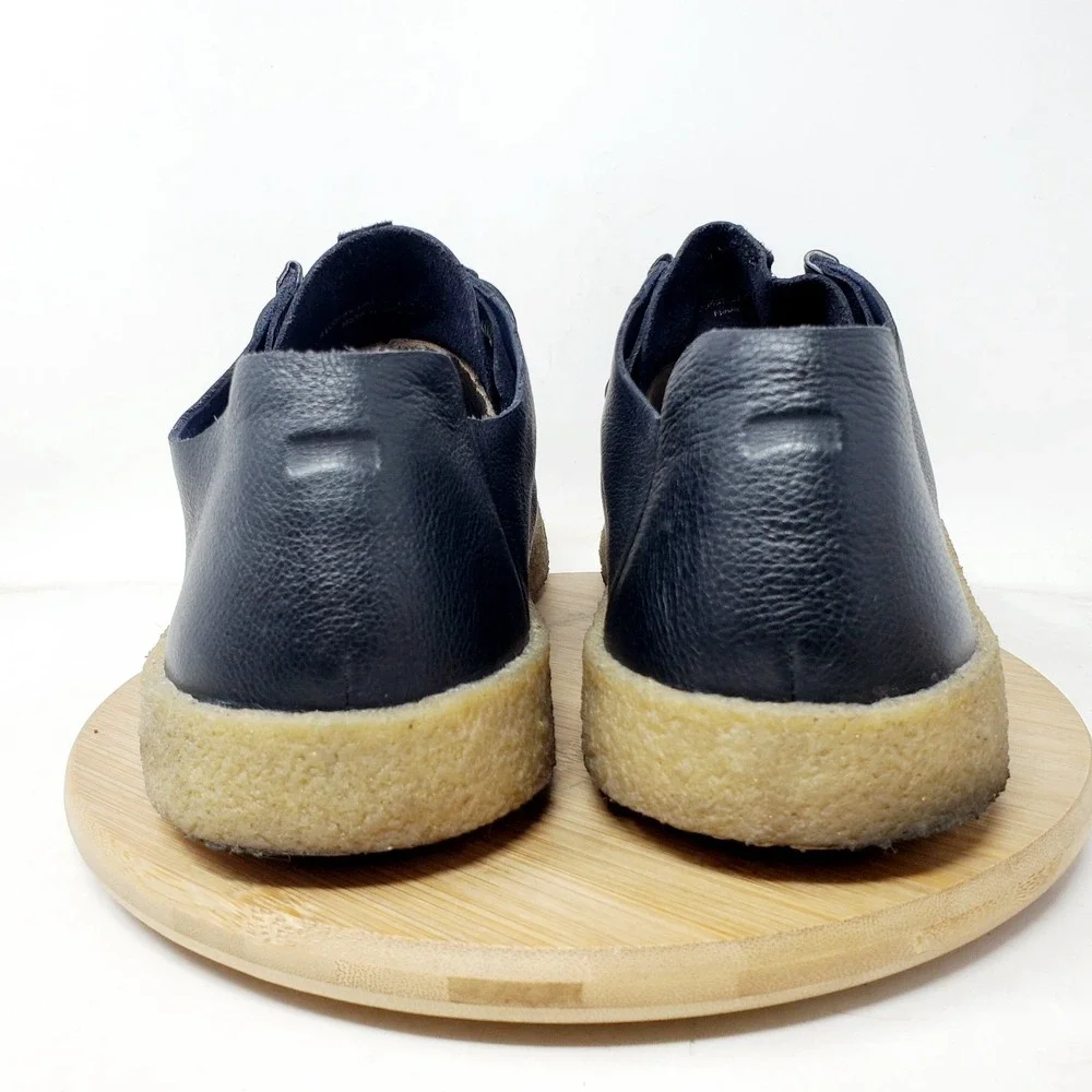 Camper Bark Shoes Mens 45 Black Lace Up Woven Top Oxford Summer Chukka Sneaker‎